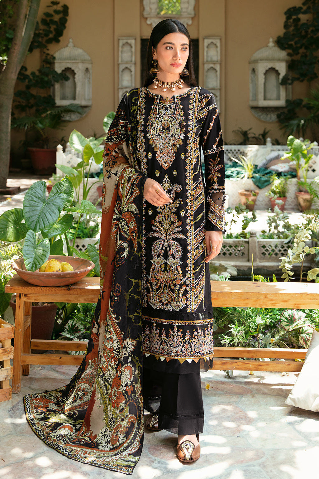Ramsha | Mashaal Luxury Lawn | L-805 -  Ramsha Luxury - Original Designer Dress - House of Maryam