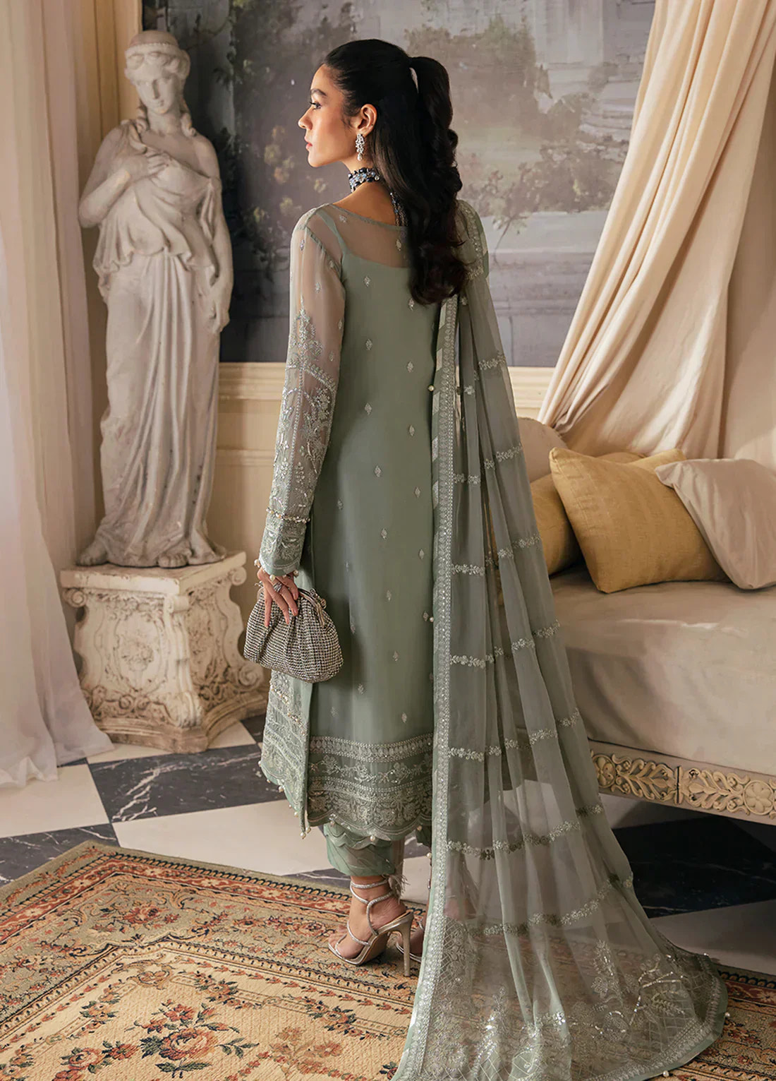 Gulaal | Embroidered Chiffon 23 | Amayah -  Gulaal Formal - Original Designer Dress - House of Maryam