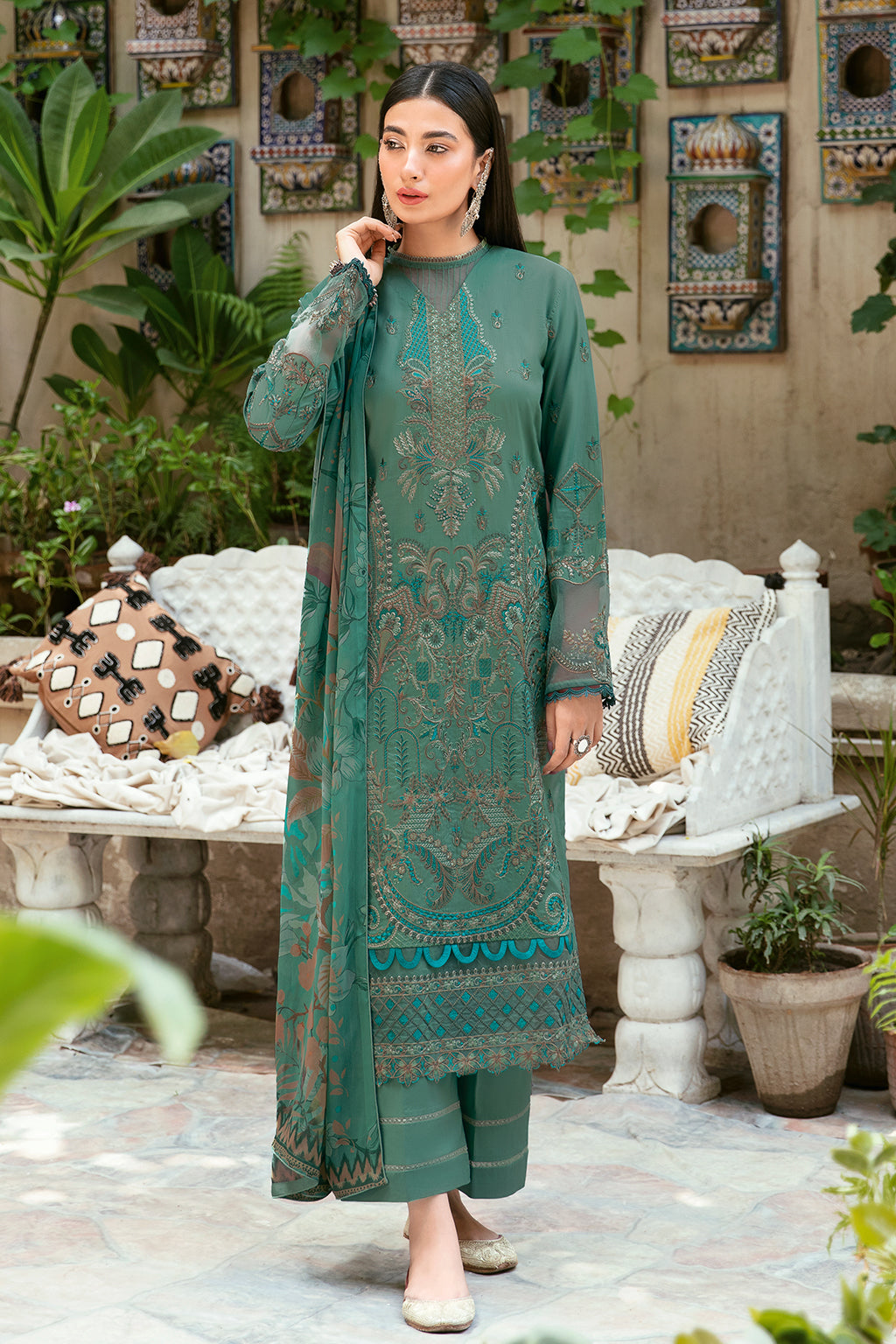 Ramsha | Luxury Lawn 24 | L-804 by Designer Ramsha - House of Maryam - Pakistani Designer Ethnic Wear in {{ shop.shopifyCountryName }}