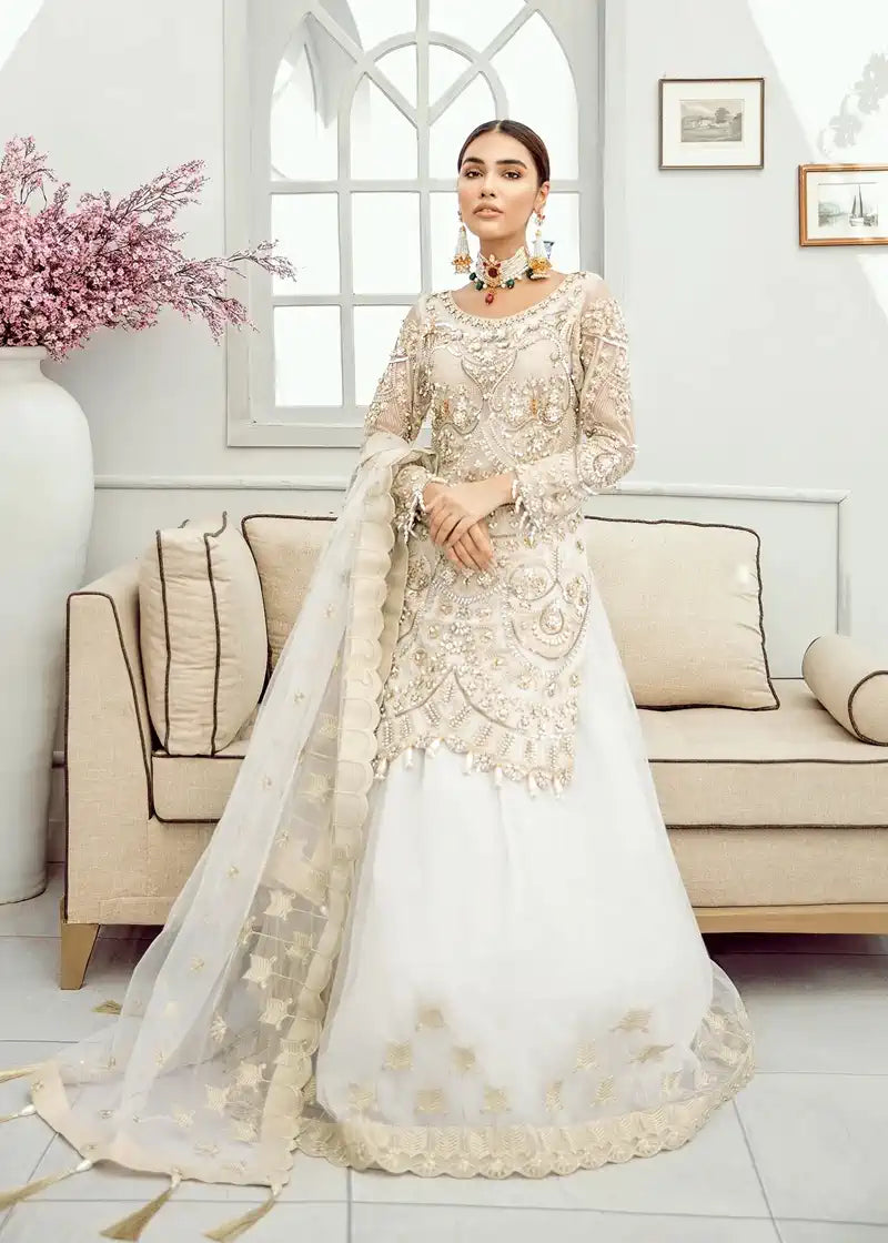 Akbar Aslam | Formal Collection | Snow Drop -  Akbar Aslam Formal -  House of Maryam