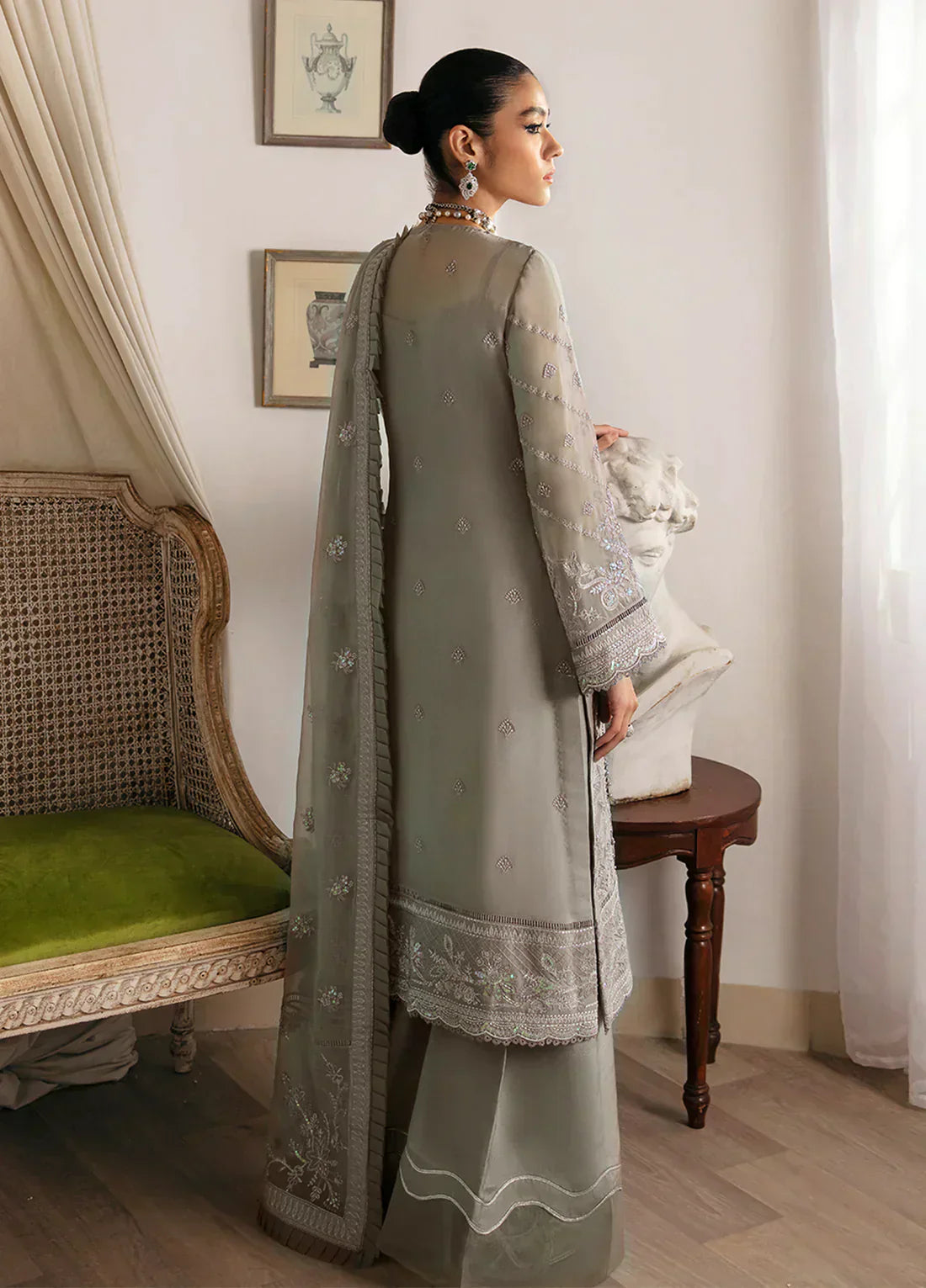 Gulaal | Embroidered Chiffon 23 | Sirena -  Gulaal Formal - Original Designer Dress - House of Maryam