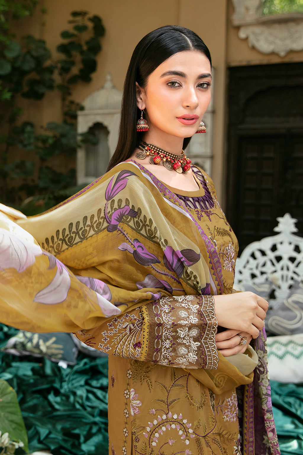 Ramsha | Mashaal Luxury Lawn | L-808 -  Ramsha Luxury -  House of Maryam