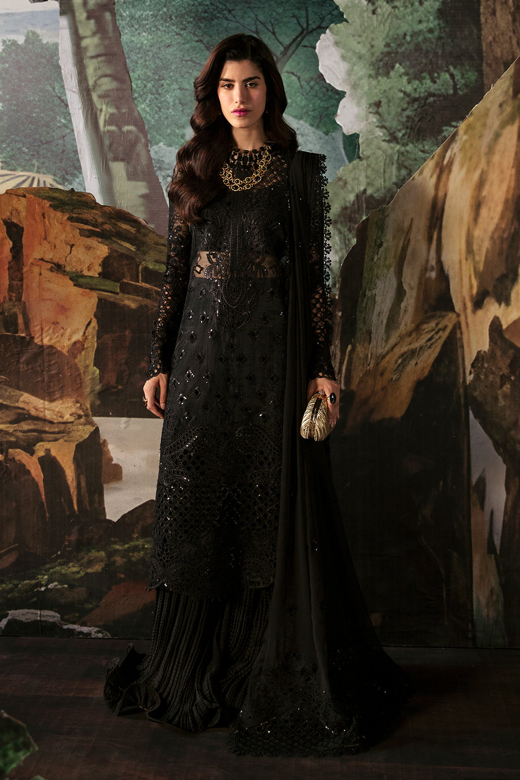 Afrozeh | La Fuchsia Festive 24 | Camilla -  Afrozeh Formal - Original Designer Dress - House of Maryam