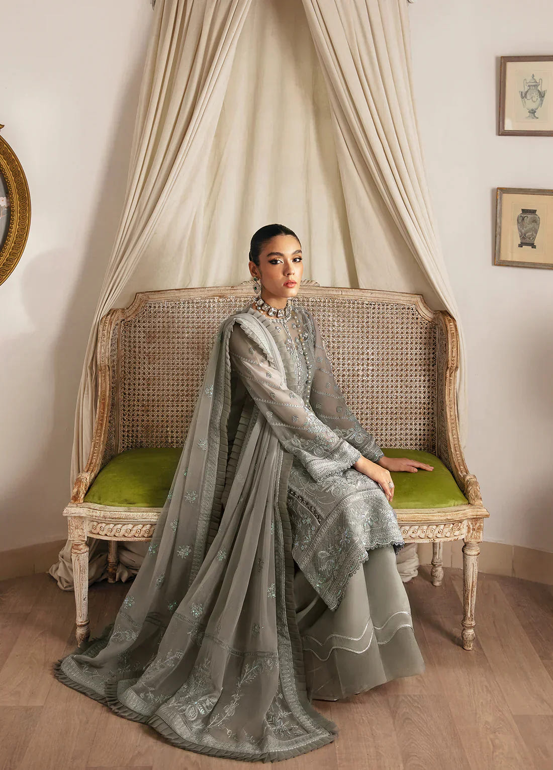 Gulaal | Embroidered Chiffon 23 | Sirena -  Gulaal Formal - Original Designer Dress - House of Maryam