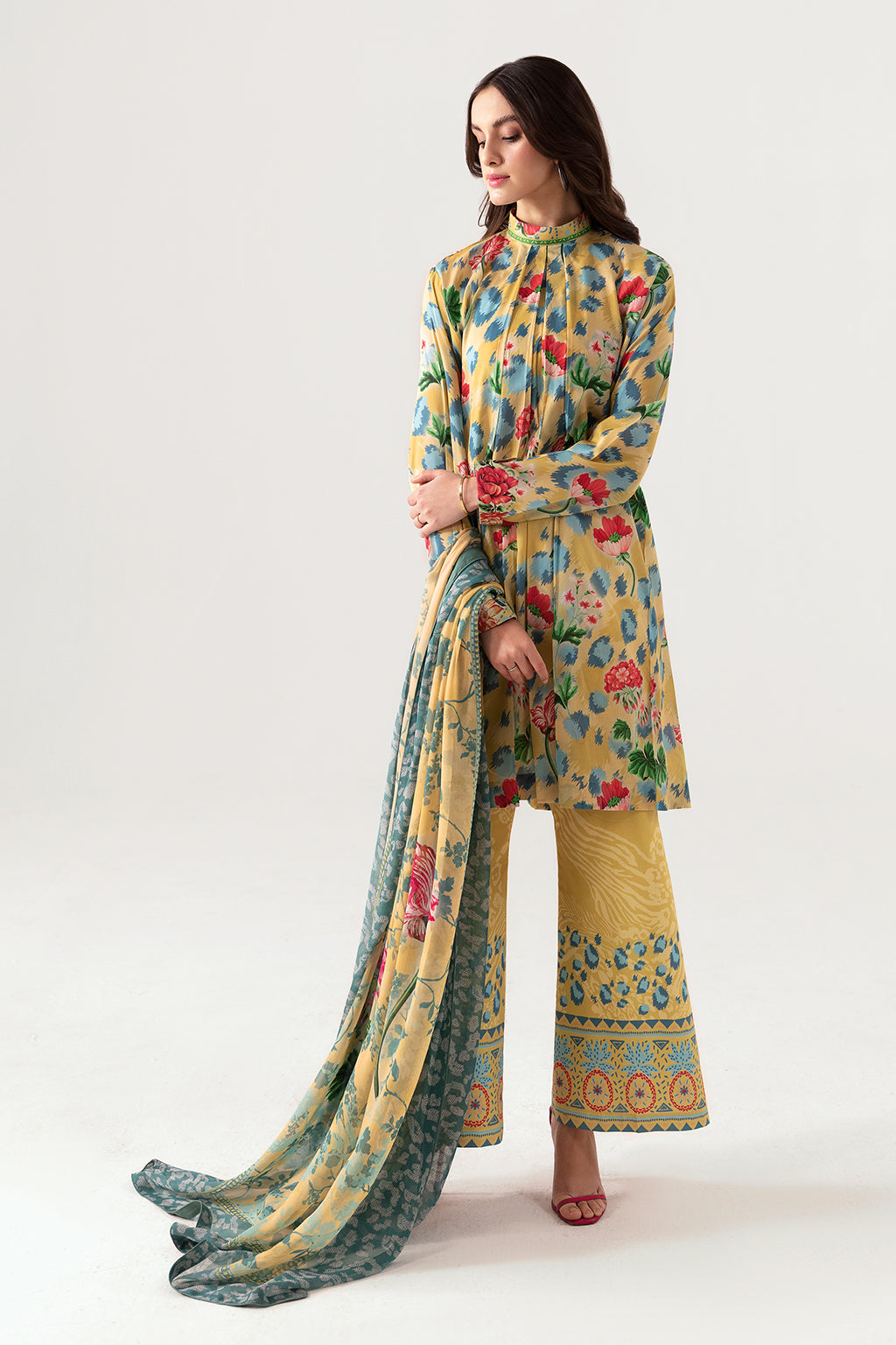 Ramsha | Pinted Lawn | RP-109 by Ramsha - House of Maryam