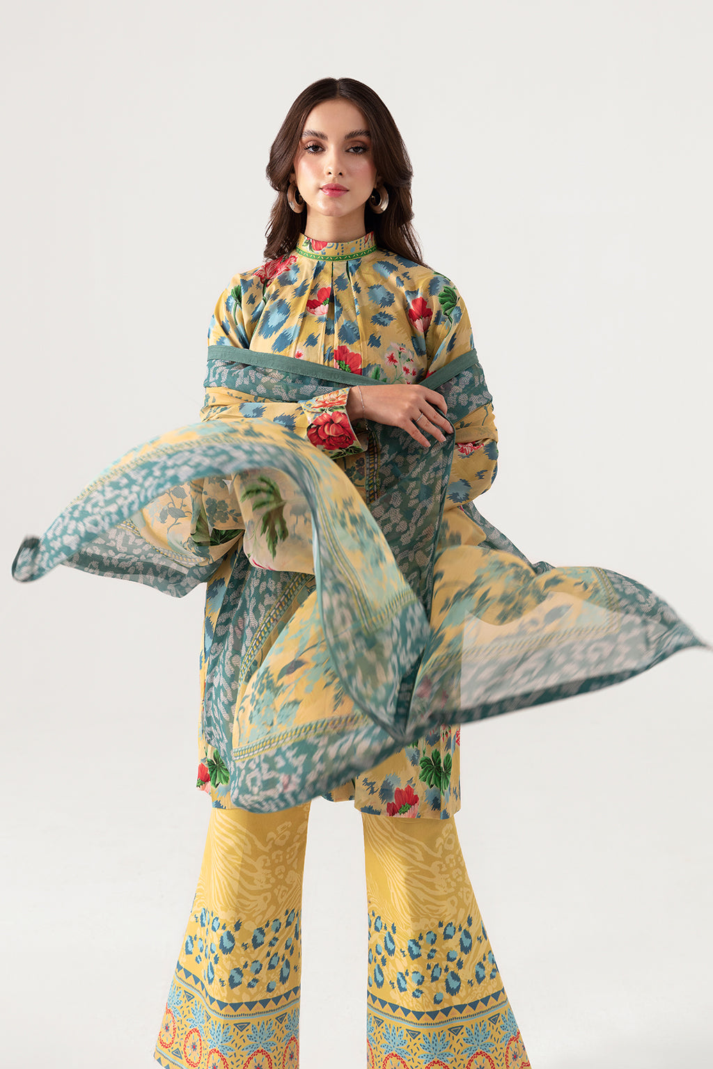 Ramsha | Pinted Lawn | RP-109 by Ramsha - House of Maryam