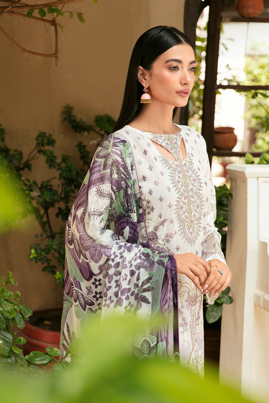 Ramsha | Mashaal Luxury Lawn | L-809 -  Ramsha Luxury -  House of Maryam