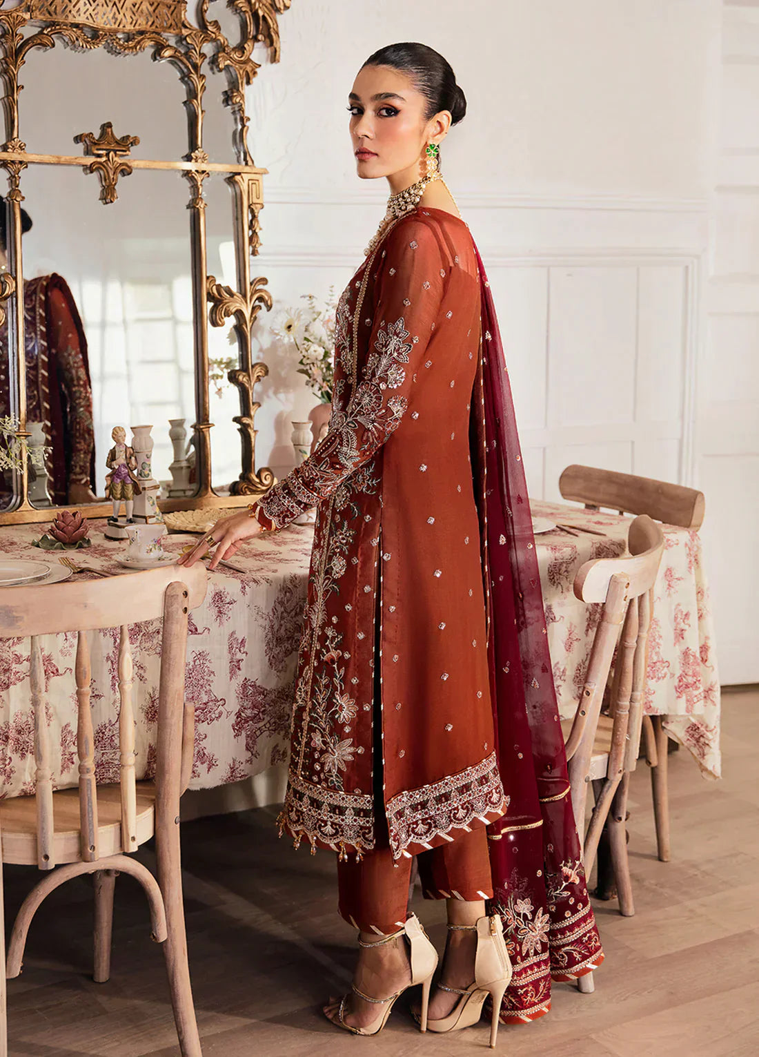 Gulaal | Embroidered Chiffon 23 | LAIRA -  Gulaal Formal - Original Designer Dress - House of Maryam
