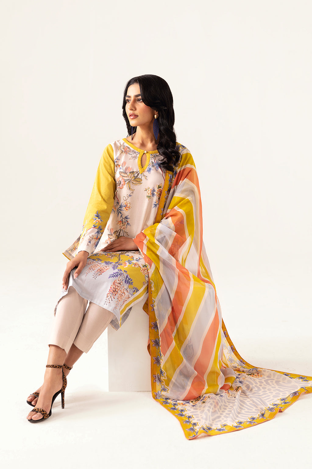 Ramsha | Pinted Lawn | RP-111 by Ramsha - House of Maryam