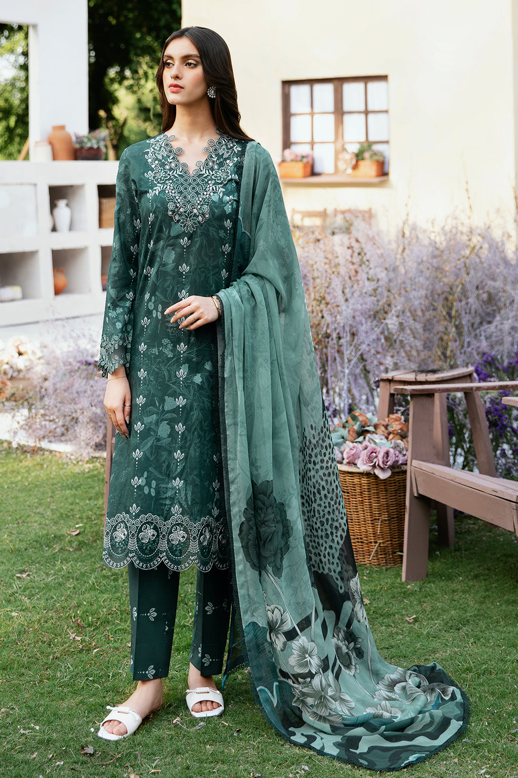 Ramsha | Rangrez Lawn Collection | N-505 -  Ramsha Luxury - Original Designer Dress - House of Maryam