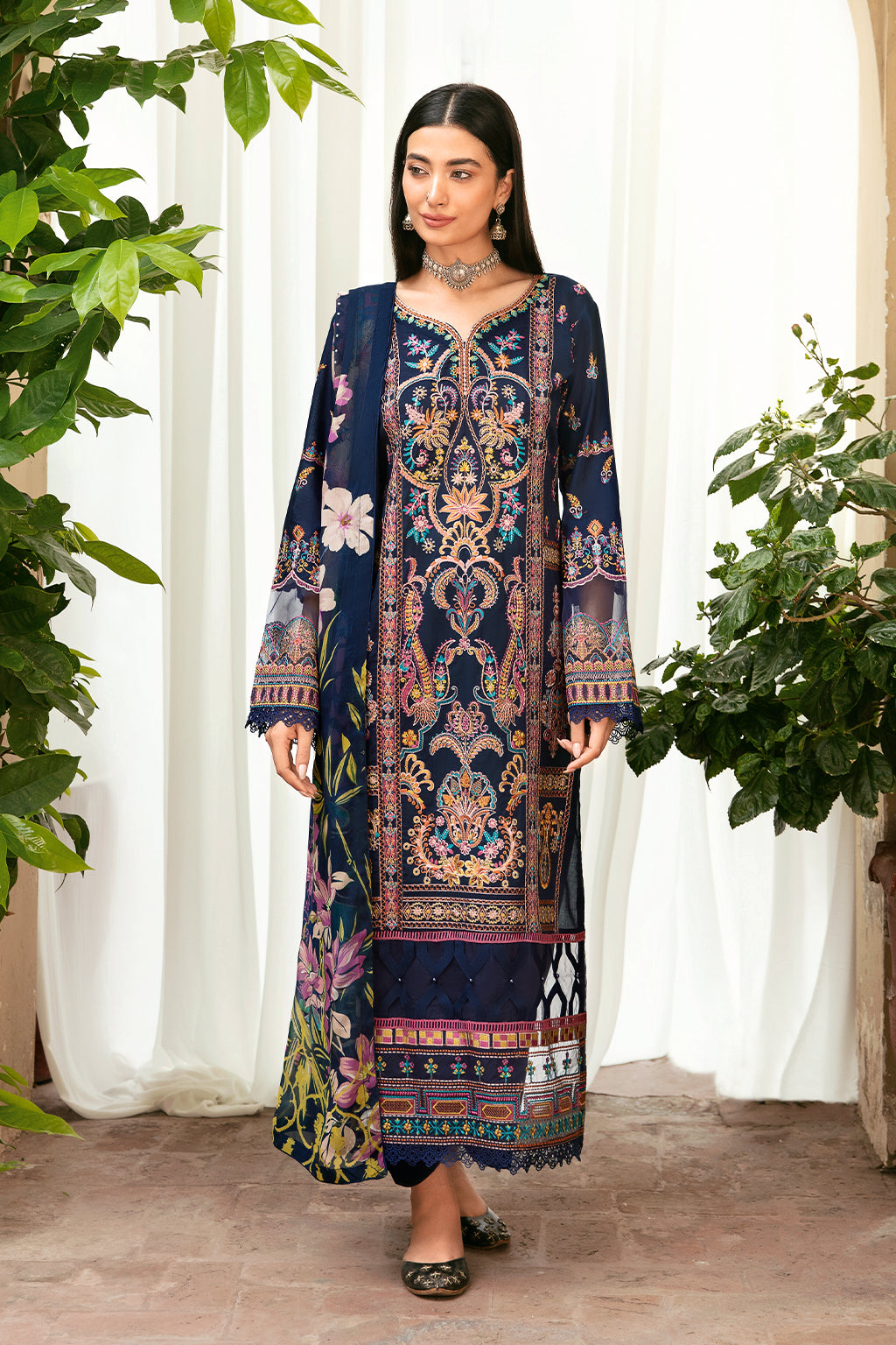 Ramsha | Mashaal Luxury Lawn | L-802 -  Ramsha Luxury -  House of Maryam