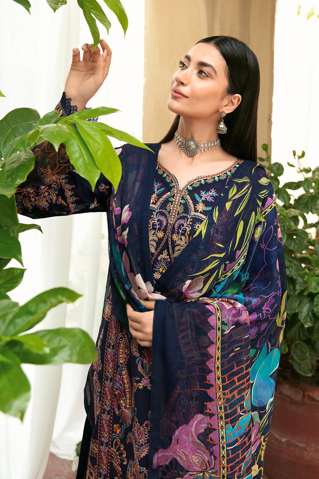 Ramsha | Mashaal Luxury Lawn | L-802 by Designer Ramsha - House of Maryam - Pakistani Designer Ethnic Wear in {{ shop.shopifyCountryName }}