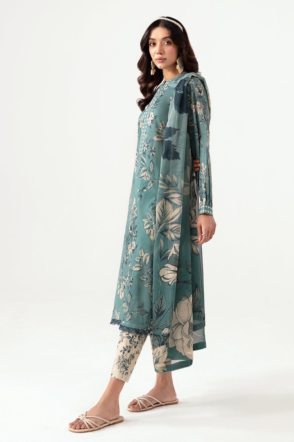 Ramsha | Pinted Lawn | RP-104 by Ramsha - House of Maryam