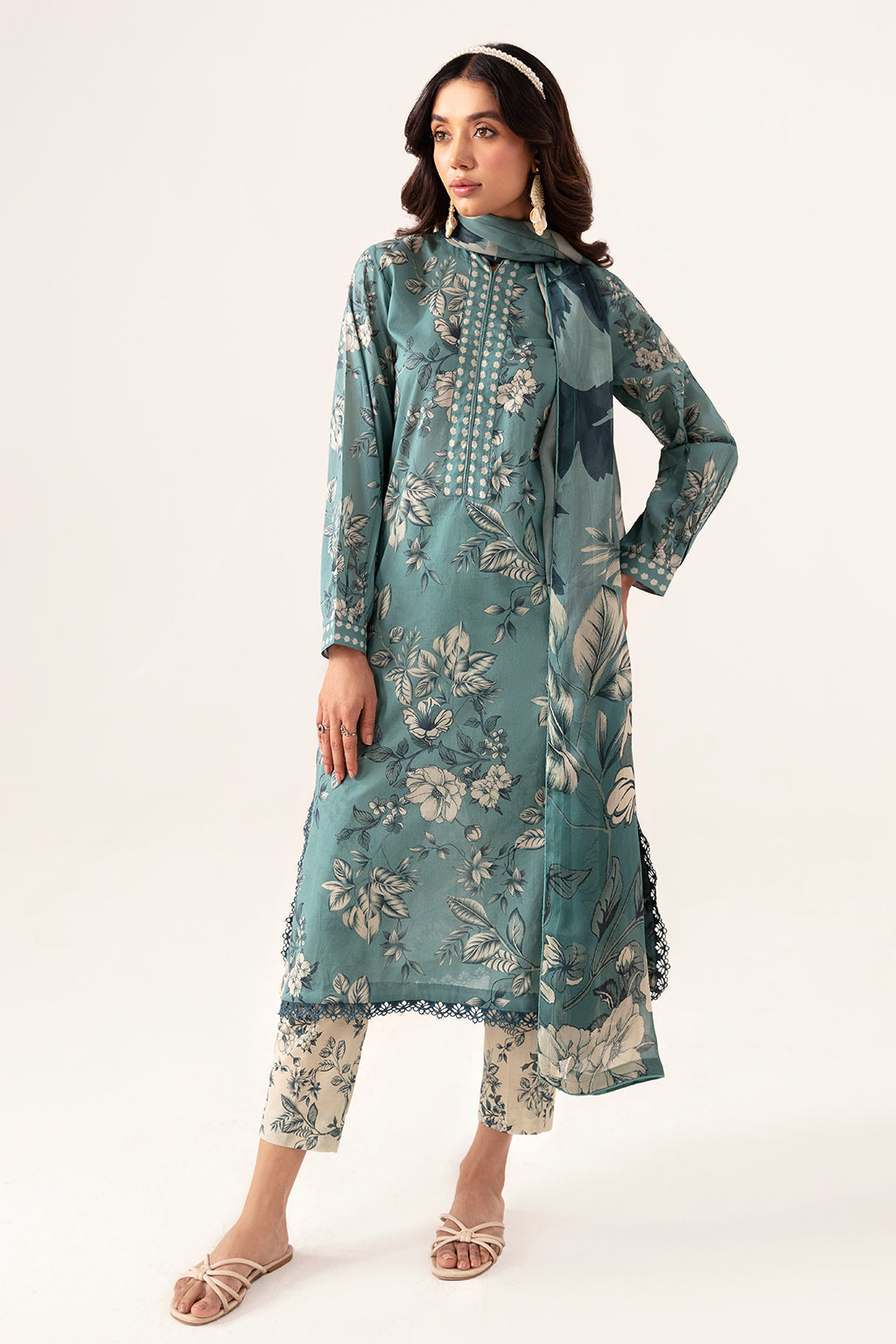 Ramsha | Pinted Lawn | RP-104 by Ramsha - House of Maryam