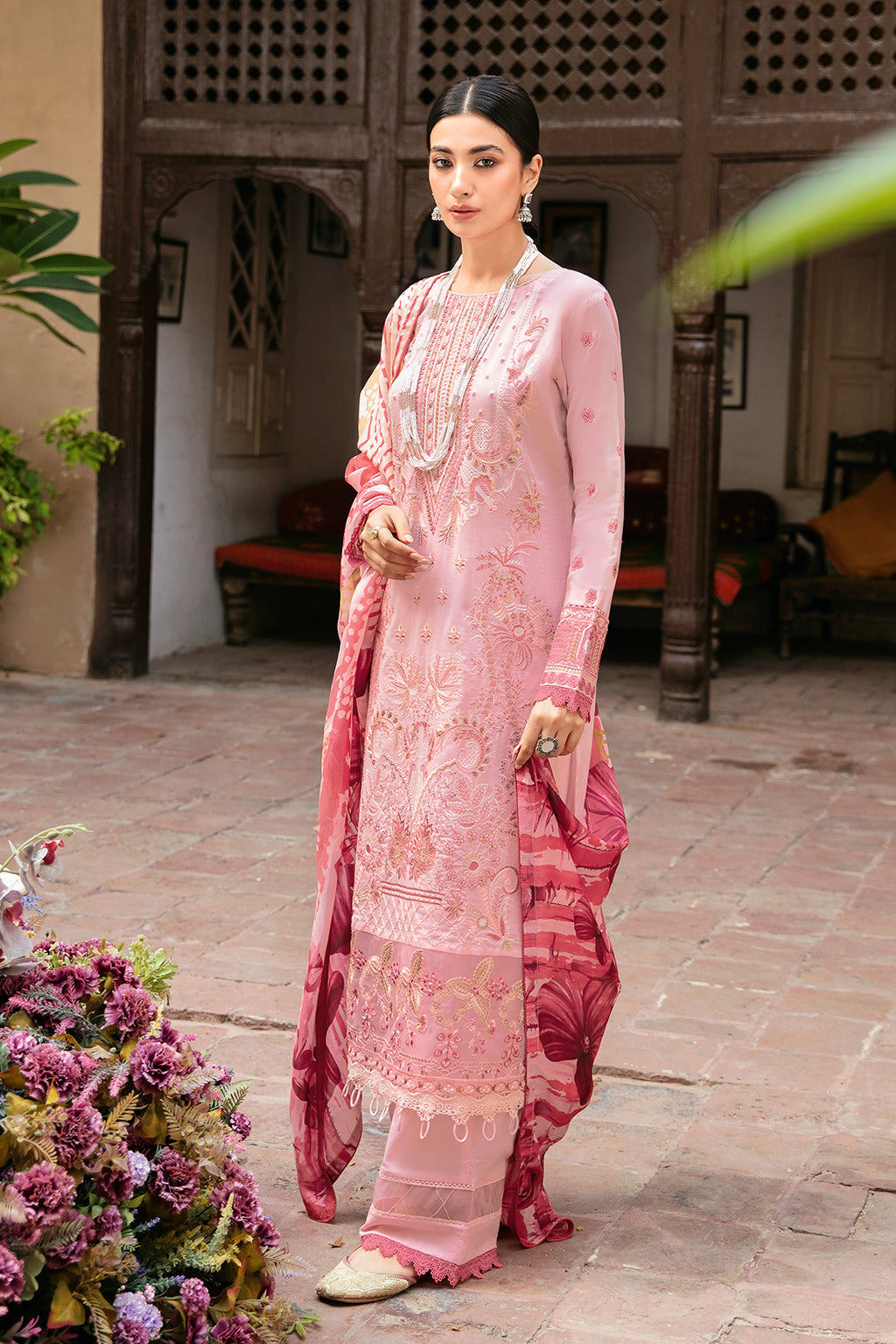Ramsha | Mashaal Luxury Lawn | L-806 -  Ramsha Luxury - Original Designer Dress - House of Maryam