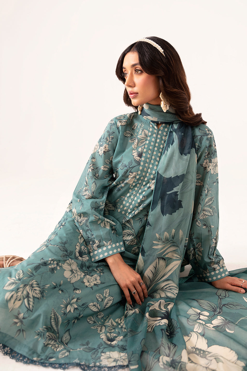 Ramsha | Pinted Lawn | RP-104 by Ramsha - House of Maryam