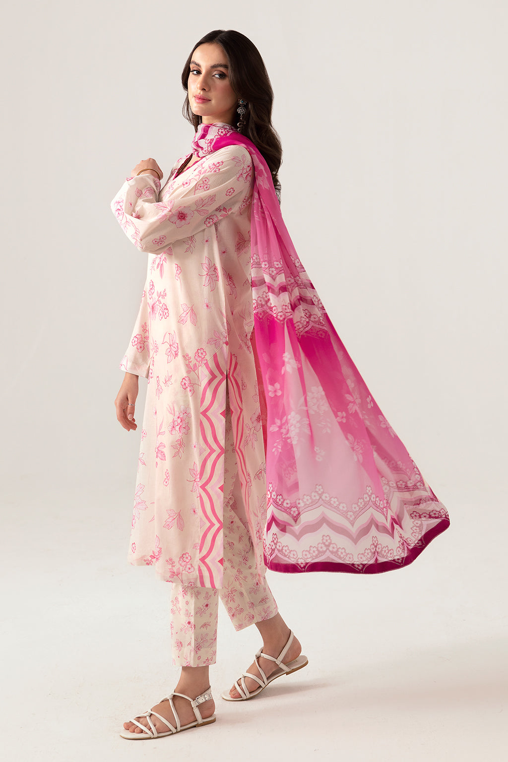 Ramsha | Pinted Lawn | RP-105 by Ramsha - House of Maryam