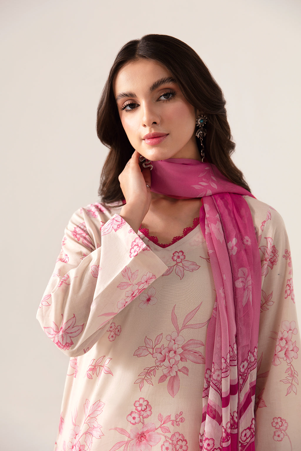 Ramsha | Pinted Lawn | RP-105 by Ramsha - House of Maryam