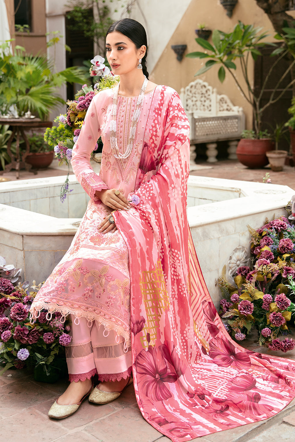 Ramsha | Luxury Lawn 24 | L-806 by Designer Ramsha - House of Maryam - Pakistani Designer Ethnic Wear in {{ shop.shopifyCountryName }}