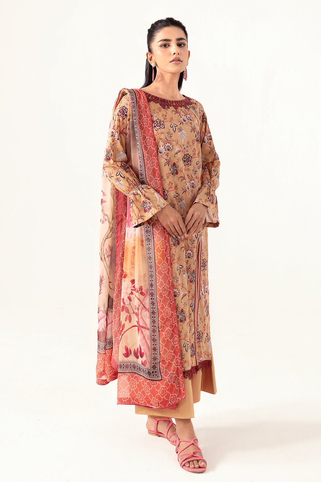 Ramsha | Pinted Lawn | RP-112 by Ramsha - House of Maryam