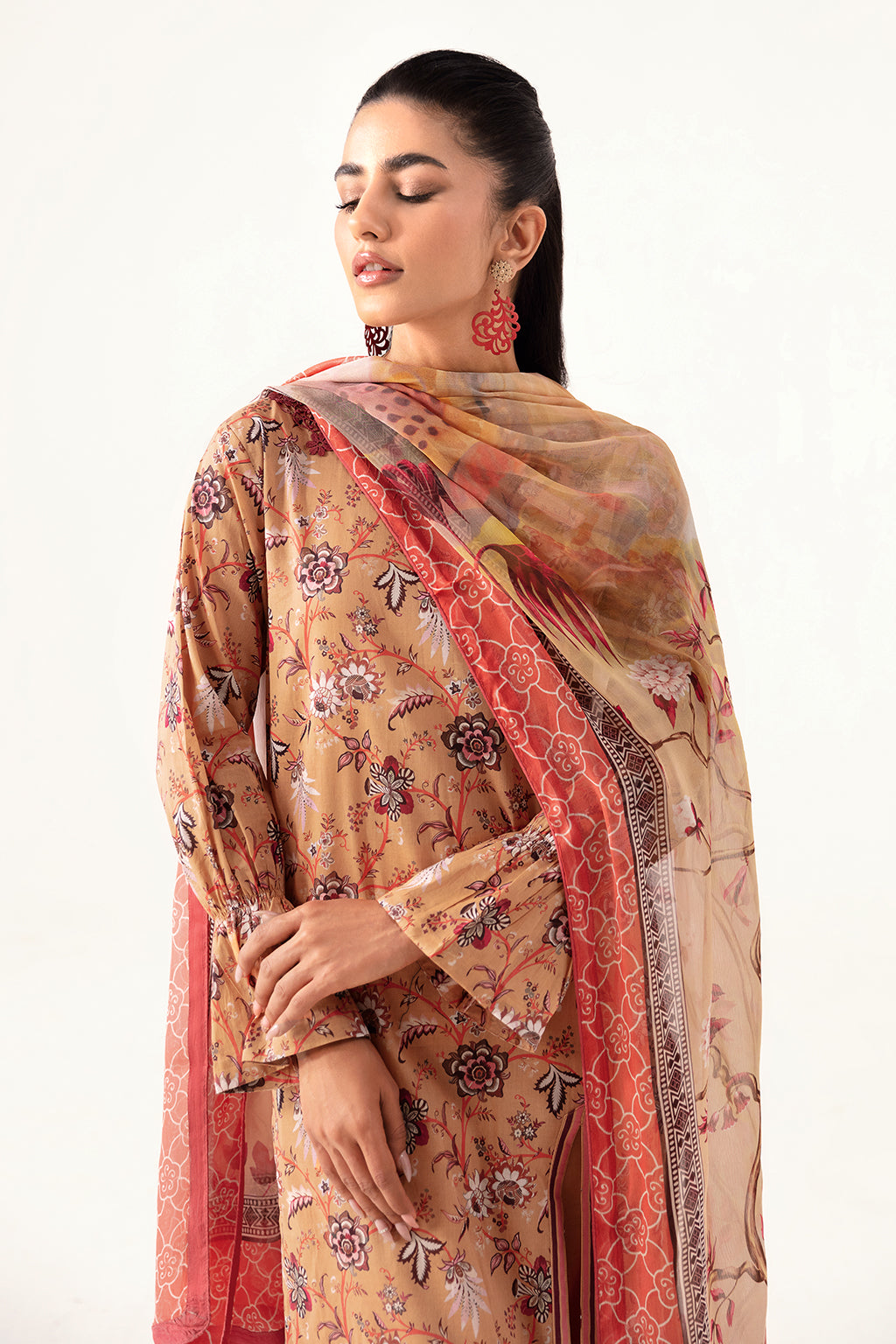 Ramsha | Pinted Lawn | RP-112 by Ramsha - House of Maryam