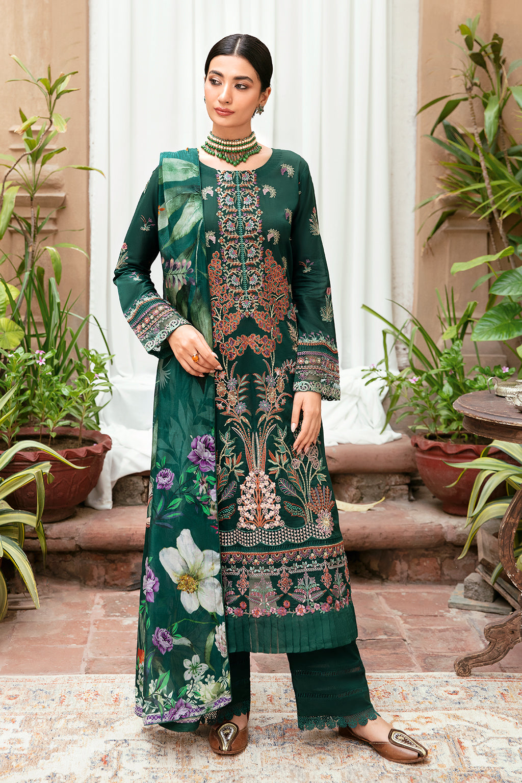 Ramsha | Mashaal Luxury Lawn | L-801 -  Ramsha Luxury -  House of Maryam