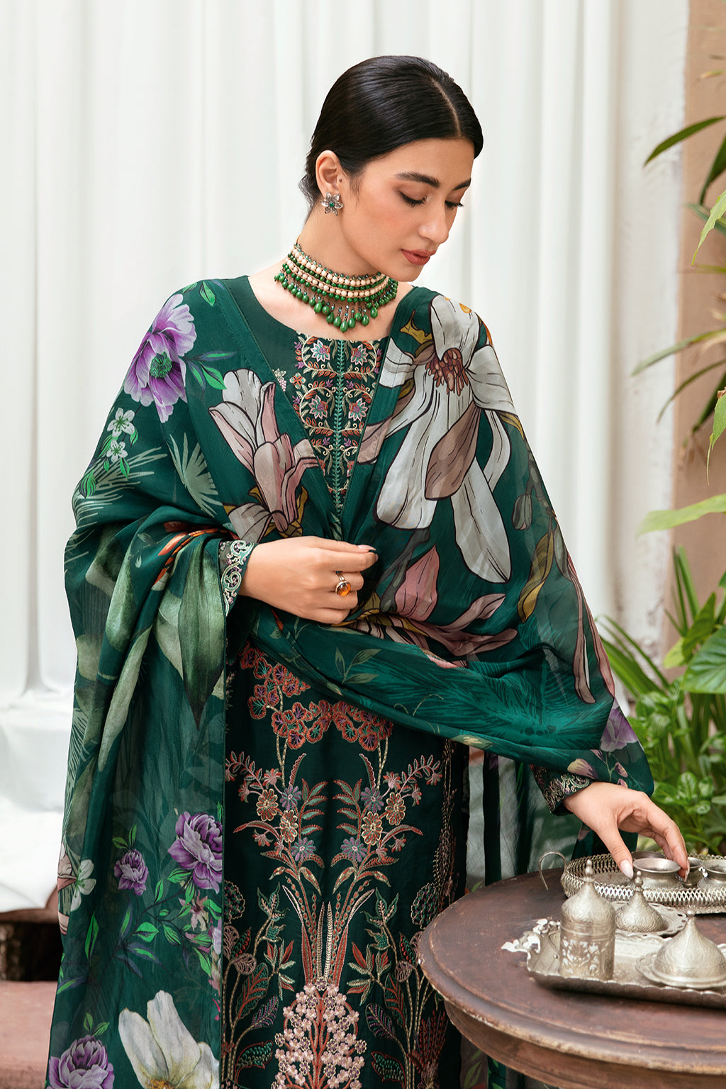 Ramsha | Mashaal Luxury Lawn | L-801 -  Ramsha Luxury -  House of Maryam