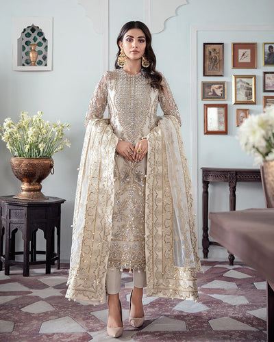 Gulaal | Wedding Formals | Mehr Embroidered Net 3-Piece Suit WS-19 -  Gulaal Bridal - Original Designer Dress - House of Maryam