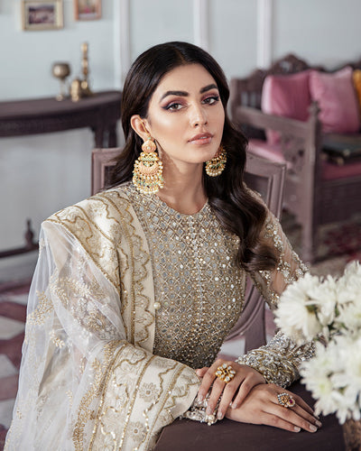 Gulaal | Wedding Formals | Mehr Embroidered Net 3-Piece Suit WS-19 -  Gulaal Bridal - Original Designer Dress - House of Maryam