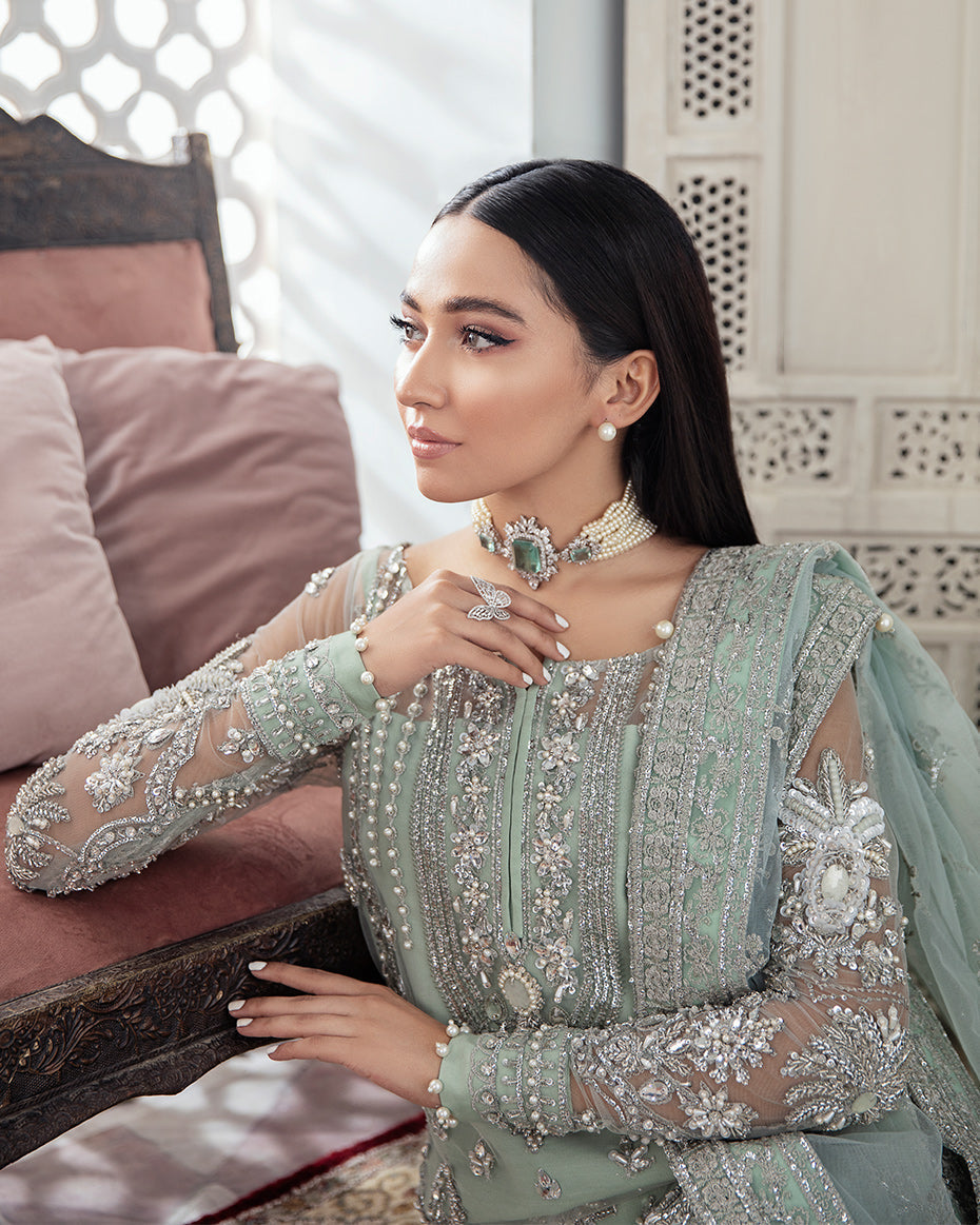 Gulaal | Wedding Formals | Zeba Embroidered Net 3-Piece Suit WS-21