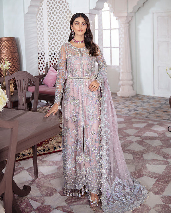 Gulaal | Wedding Formals | NAAZ EMBROIDERED NET 3-PIECE SUIT WS-09 -  Gulaal Bridal - Original Designer Dress - House of Maryam