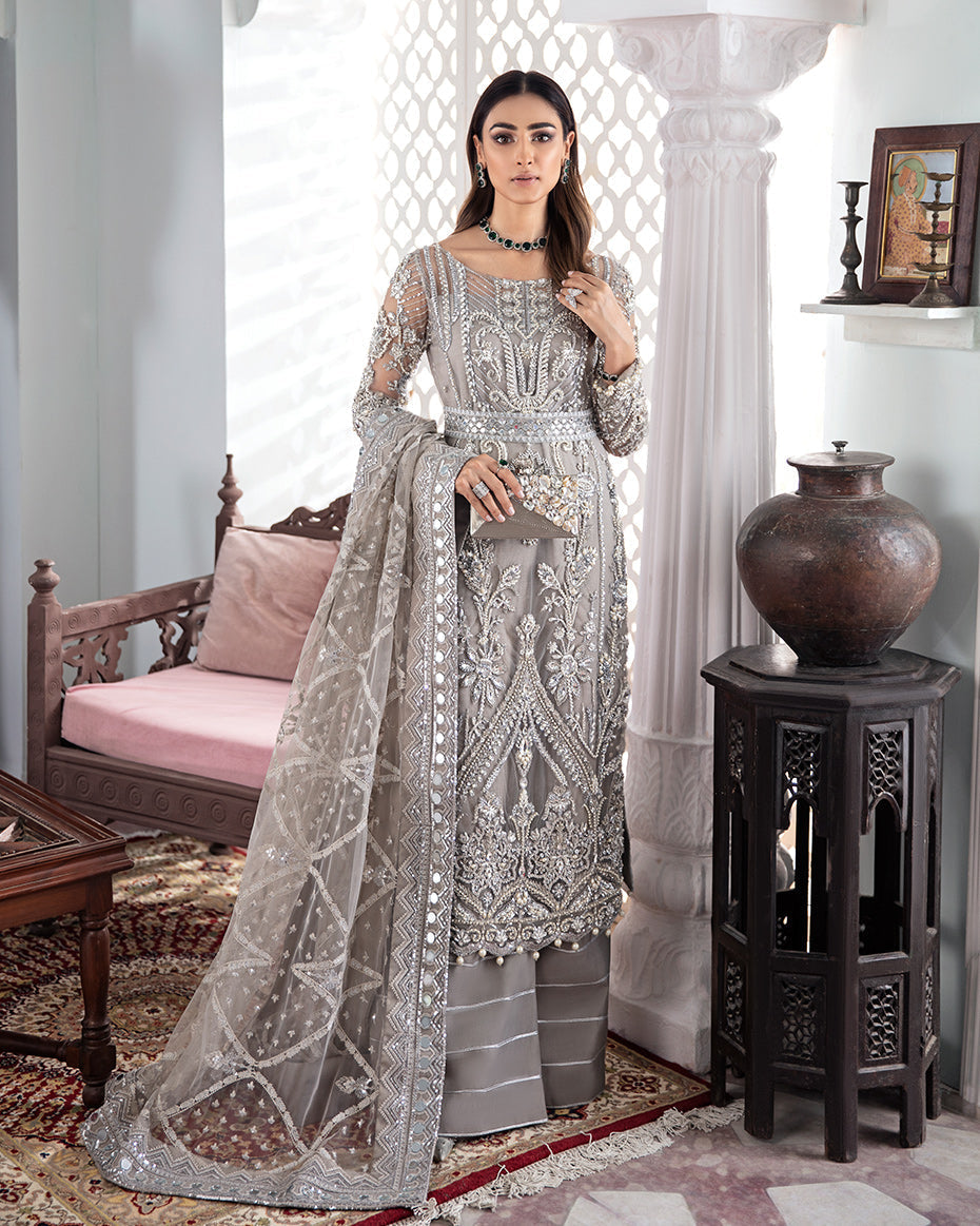 Gulaal | Wedding Formals | Gulnoor Embroidered Net 3-Piece Suit WS-18 -  Gulaal Bridal -  House of Maryam