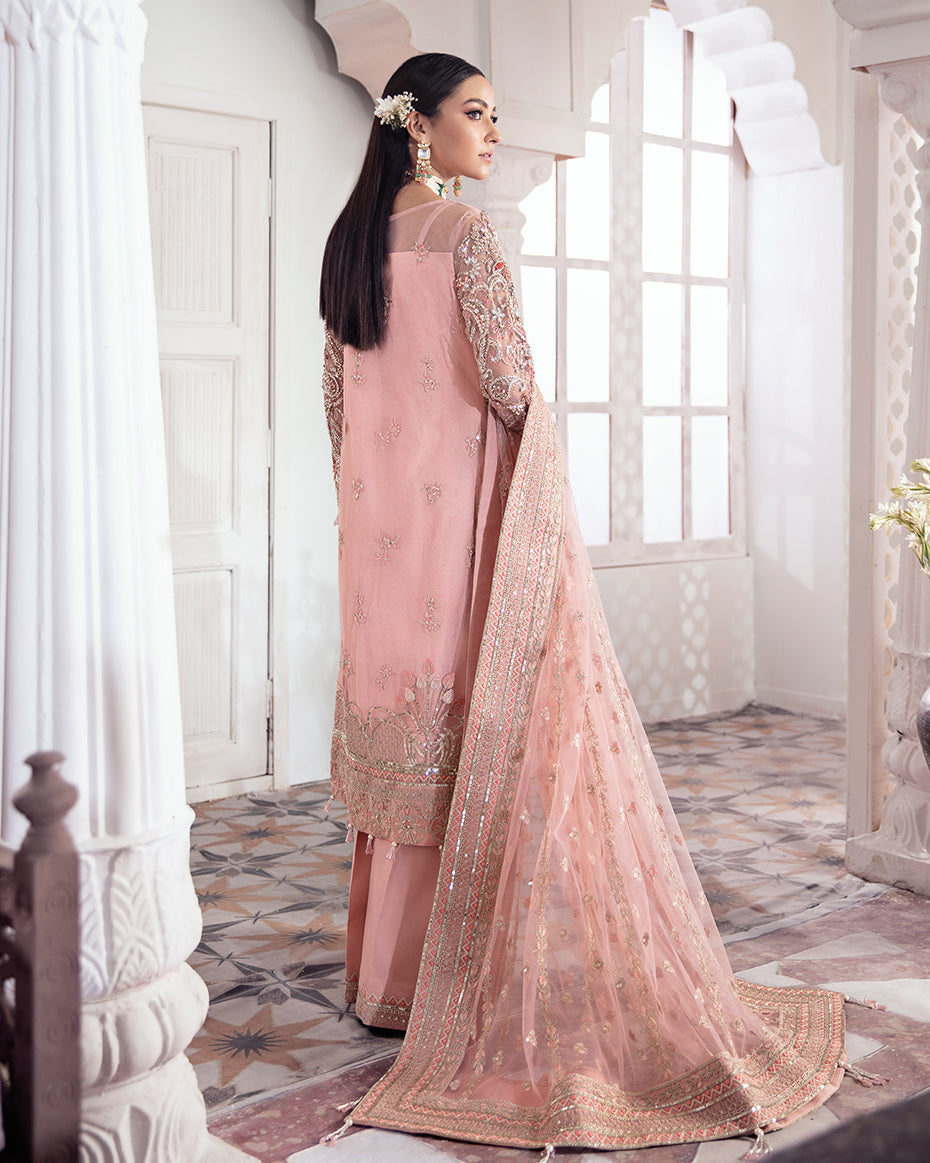 Gulaal | Wedding Formals | ARJUMAND EMBROIDERED NET 3-PIECE SUIT WS-15 by Designer Gulaal - House of Maryam - Pakistani Designer Ethnic Wear in {{ shop.shopifyCountryName }}