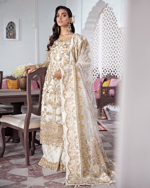 Gulaal | Wedding Formals | Shehnaz Embroidered Net 3-Piece Suit WS-11 -  Gulaal Bridal - Original Designer Dress - House of Maryam