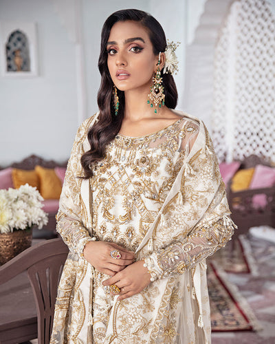 Gulaal | Wedding Formals | Shehnaz Embroidered Net 3-Piece Suit WS-11 -  Gulaal Bridal - Original Designer Dress - House of Maryam