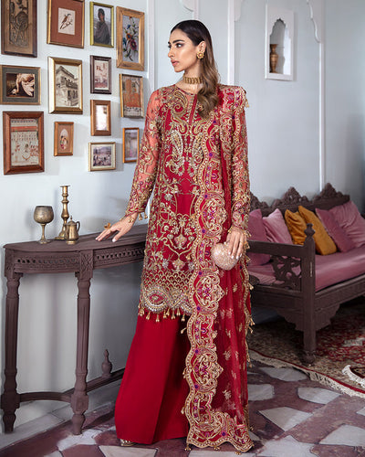 Gulaal | Wedding Formals | Tamanah Embroidered Net 3-Piece Suit WS-12 -  Gulaal Bridal - Original Designer Dress - House of Maryam