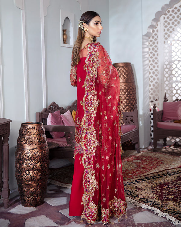 Gulaal | Wedding Formals | Tamanah Embroidered Net 3-Piece Suit WS-12 -  Gulaal Bridal - Original Designer Dress - House of Maryam