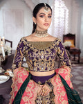 Gulaal | Wedding Formals | KEHKSHAN EMBROIDERED NET 3-PIECE SUIT WS-14 -  Gulaal Bridal -  House of Maryam
