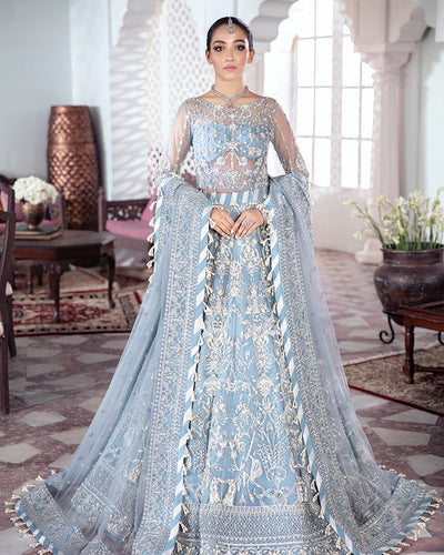 Gulaal | Wedding Formals | Mehnaaz Embroidered Net 3-Piece Suit WS-13 -  Gulaal Bridal - Original Designer Dress - House of Maryam