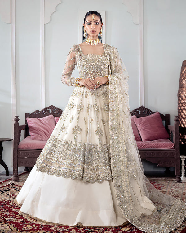 Gulaal | Wedding Formals | MEERAL EMBROIDERED NET 3-PIECE SUIT WS-22 -  Gulaal Bridal -  House of Maryam