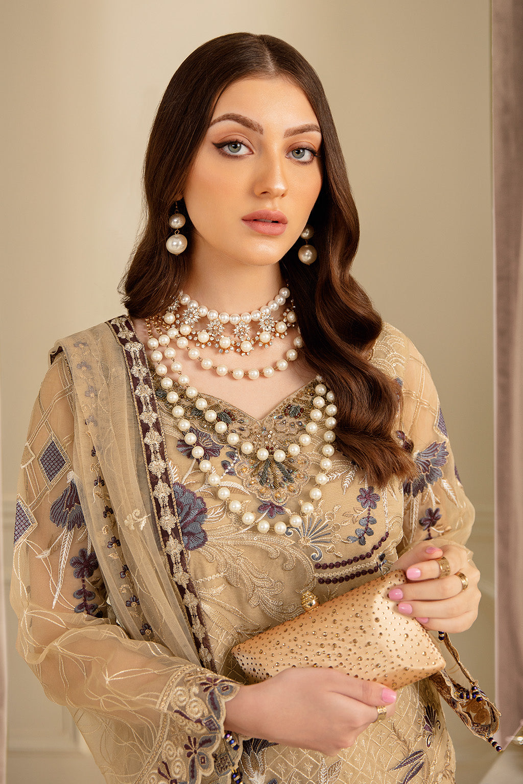 Ramsha | Minhal Organza Collection | M-702 -  Ramsha Formal - Original Designer Dress - House of Maryam