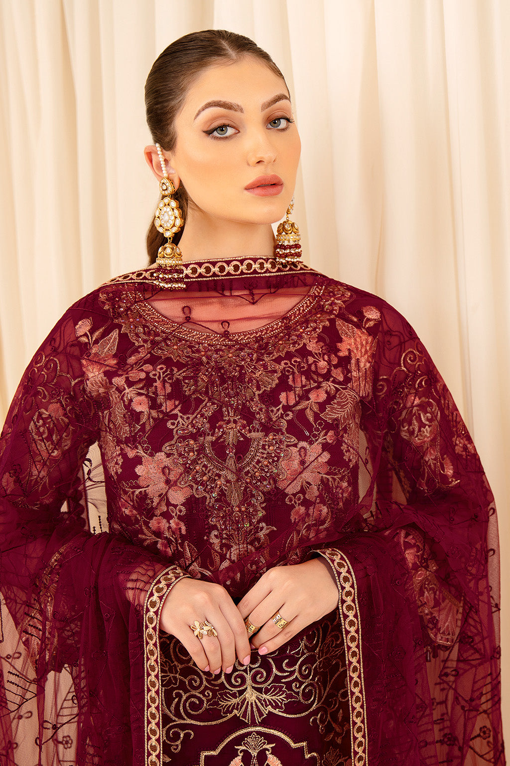 Ramsha | Minhal Organza Collection | M-706 -  Ramsha Formal - Original Designer Dress - House of Maryam