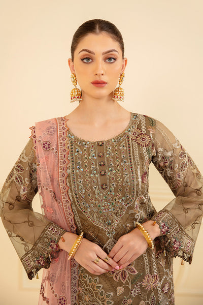 Ramsha | Minhal Organza Collection | M-705 -  Ramsha Formal - Original Designer Dress - House of Maryam