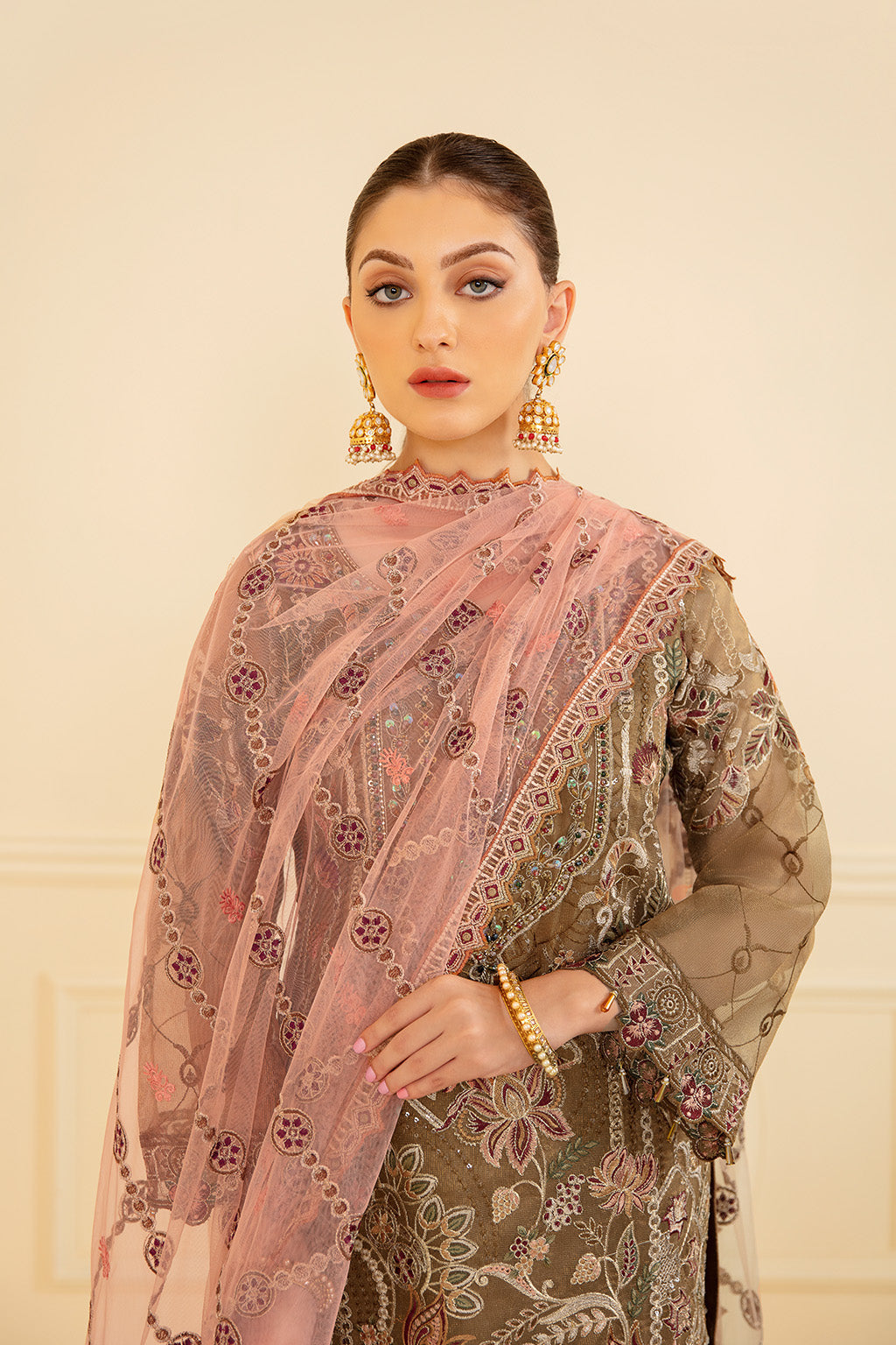 Ramsha | Minhal Organza Collection | M-705 -  Ramsha Formal - Original Designer Dress - House of Maryam