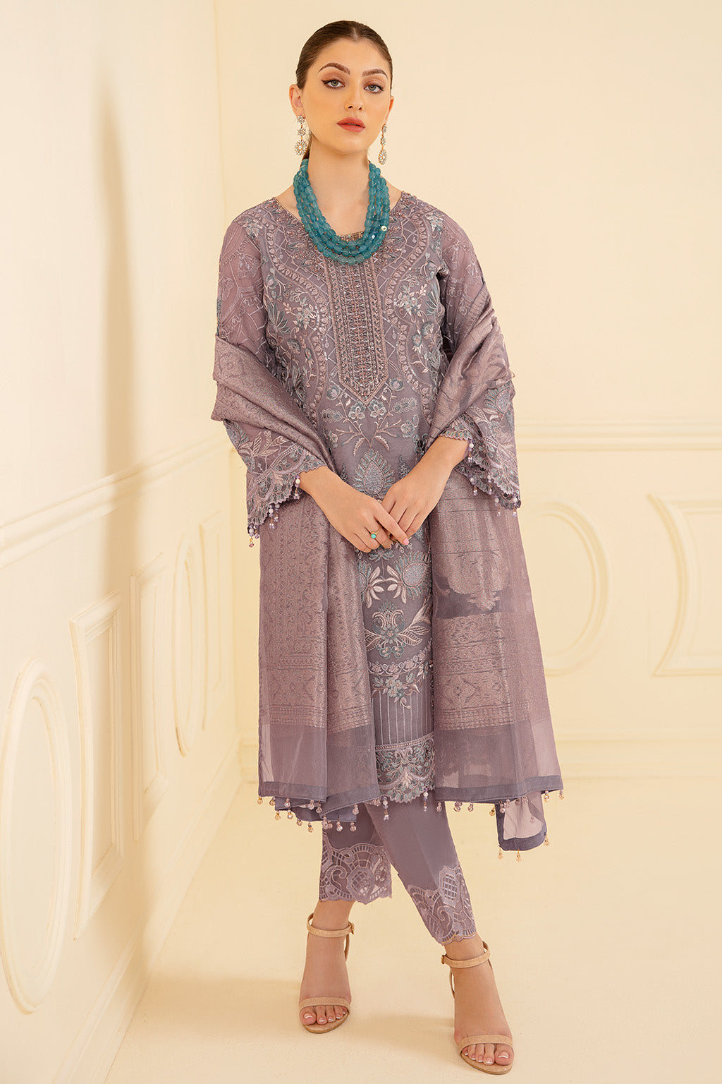 Ramsha | Minhal Organza Collection | M-709 by Designer Ramsha - House of Maryam - Pakistani Designer Ethnic Wear in {{ shop.shopifyCountryName }}