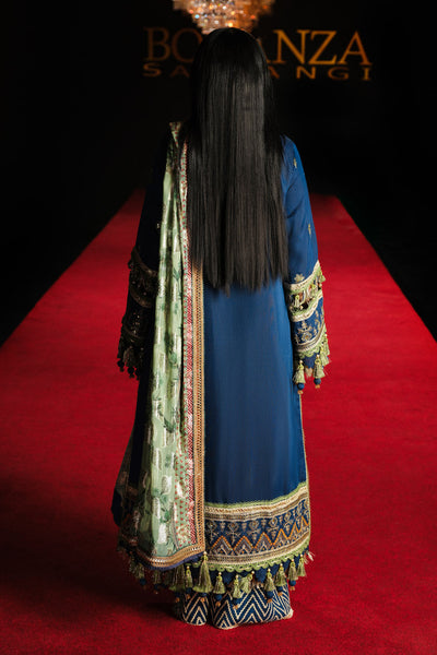Bonanza Satrangi | Eclat Glace 3 Pc (1W24CD3P26) -  Bonanza Satrangi Unstitched - Original Designer Dress - House of Maryam