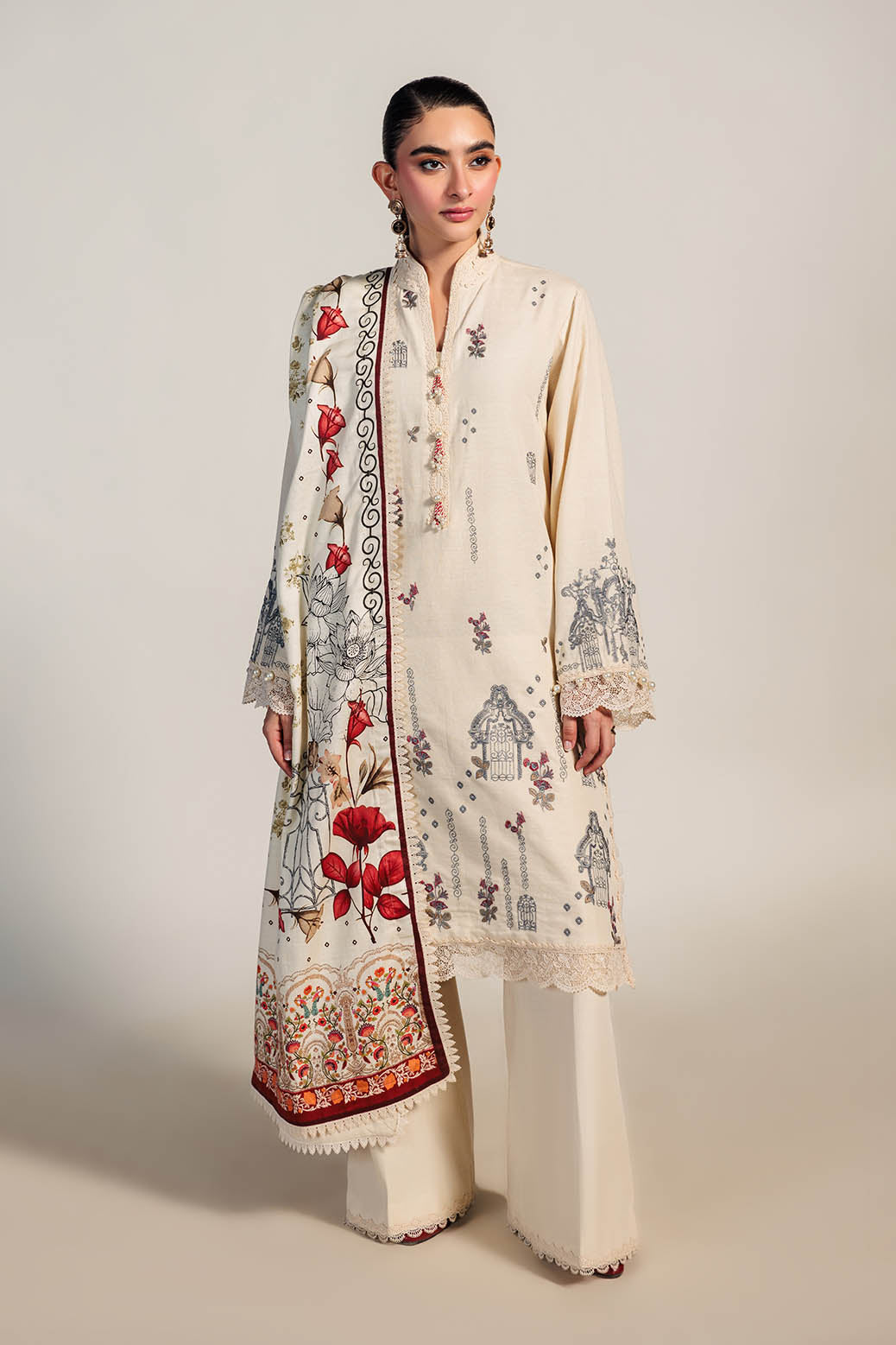 Bonanza Satrangi | Dazzle 3 Pc (1W24E3P001) -  Bonanza Satrangi Unstitched - Original Designer Dress - House of Maryam