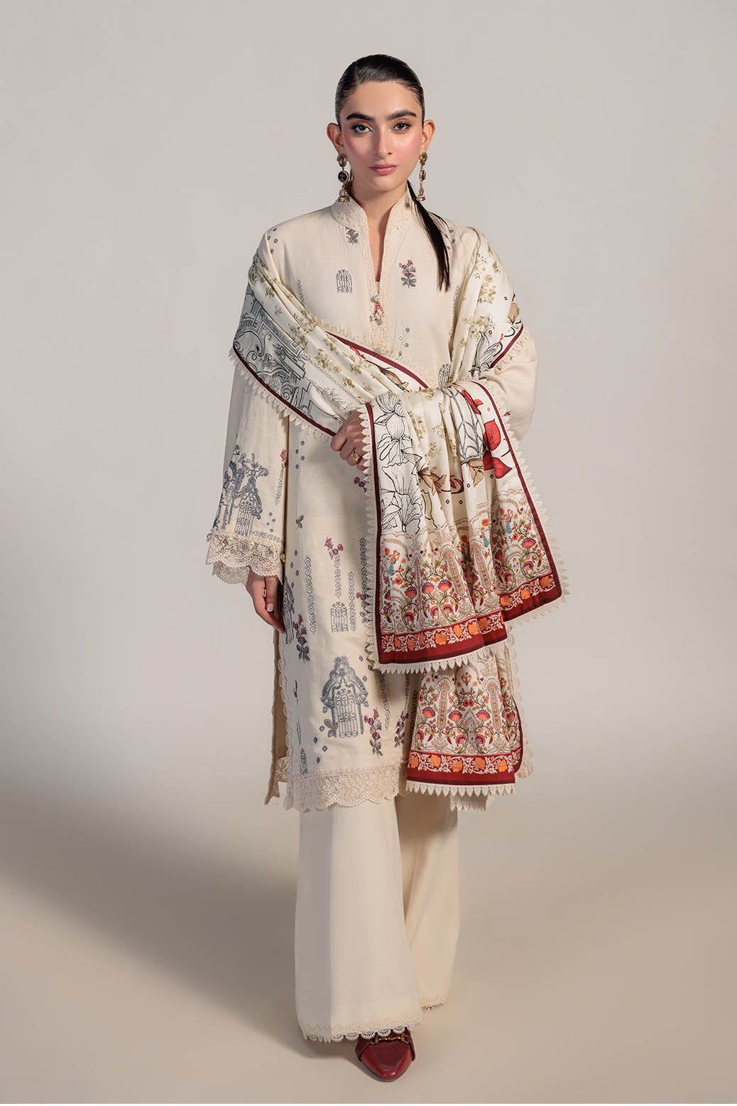 Bonanza Satrangi | Dazzle 3 Pc (1W24E3P001) -  Bonanza Satrangi Unstitched - Original Designer Dress - House of Maryam