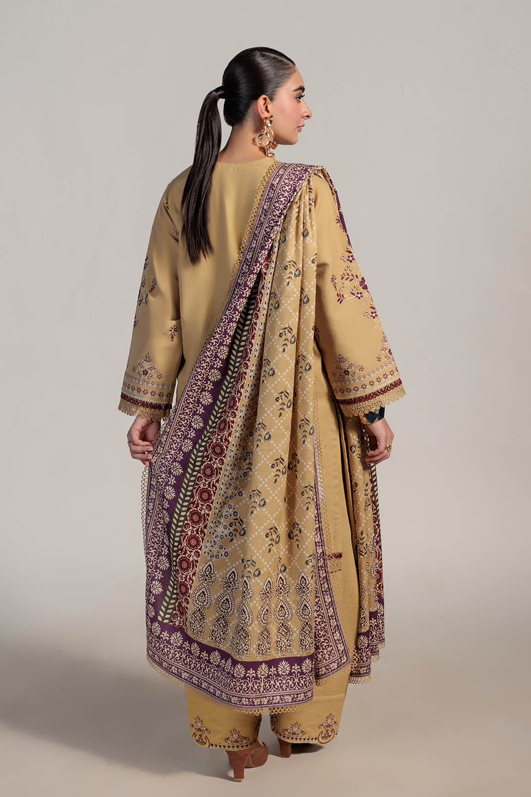 Bonanza Satrangi | Nova 3 Pc (1W24E3P003) -  Bonanza Satrangi Unstitched - Original Designer Dress - House of Maryam