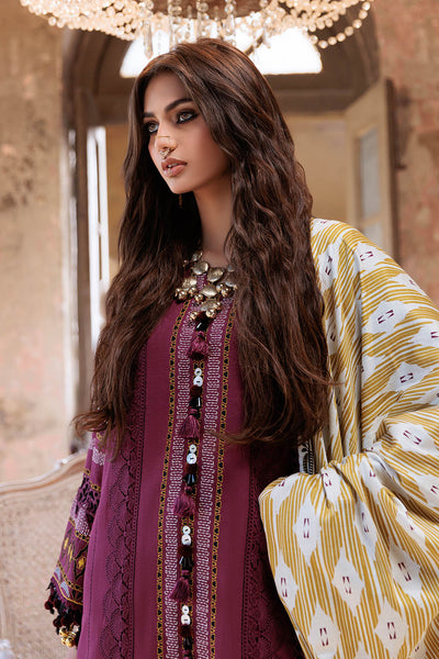 Bonanza Satrangi | Ruby Wine 3 Pc (1W24E3P005) -  Bonanza Satrangi Unstitched - Original Designer Dress - House of Maryam
